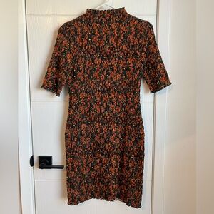 GAP Orange and Black floral dress